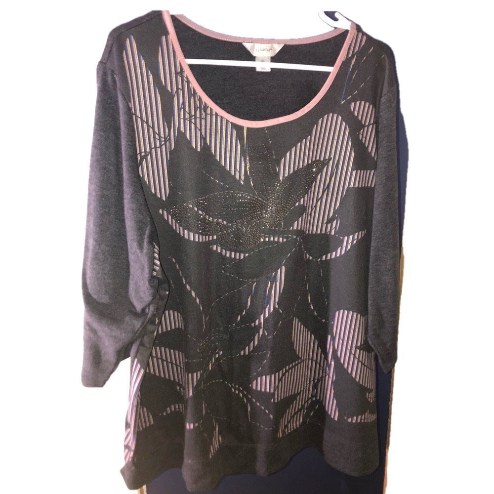 Women’s Plus Size 3/4 Sleeve Shirt - Size 2X - CJ Banks - New - Beautiful Design